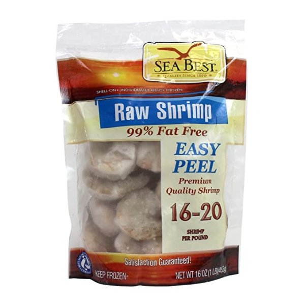 Sea Best 16/20 EZ Peel Shrimp, 16 Ounce