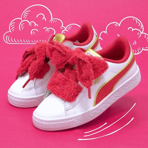 Minions Basket Heart Fluffy Girls' Sneakers