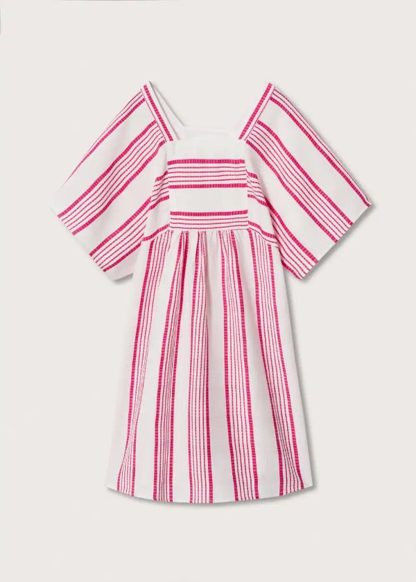 Striped caftan dress - Girls | MANGO OUTLET USA