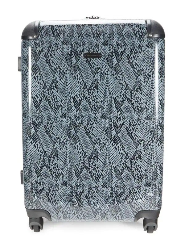 Pippa 24-Inch Snakeskin-Print Spinner Suitcase