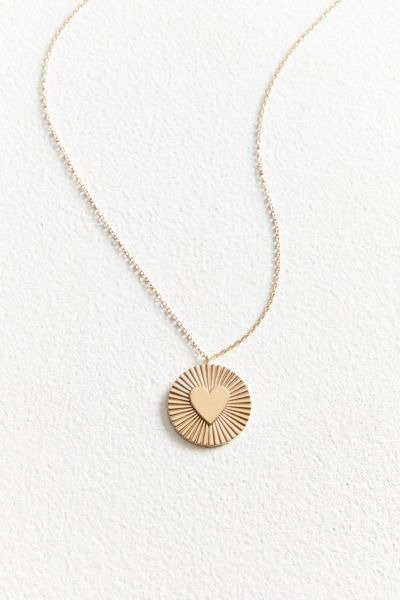 Jennifer Zeuner Jewelry X UO Fluted Heart Necklace