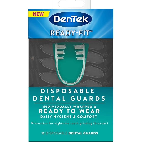 Ready-Fit Disposable Dental Guards for Nighttime Teeth Grinding 12 Count
