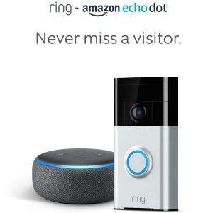 Ring Video Doorbell + 3代 Echo Dot