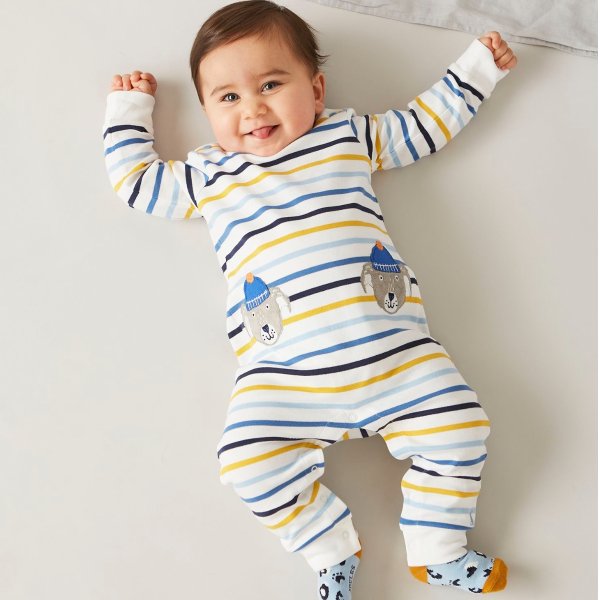 Fife Organically Grown Cotton Applique Babygrow 0-9 Months