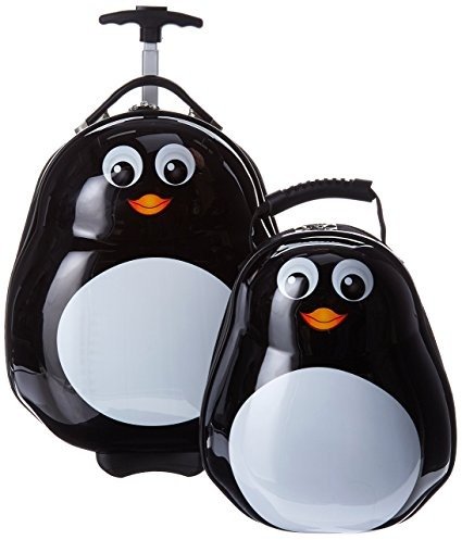 小企鹅款行李箱+背包