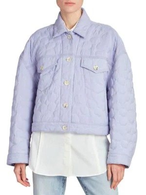 Ofree Quilted Trucker Jacket
