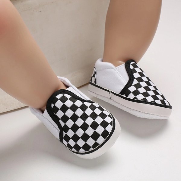 Baby / Toddler Boy Stylish Plaid Design Prewalker Shoes