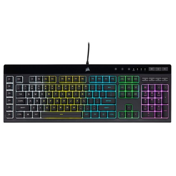 - K55 RGB Pro LITE Full-size Wired Dome Membrane Gaming Keyboard