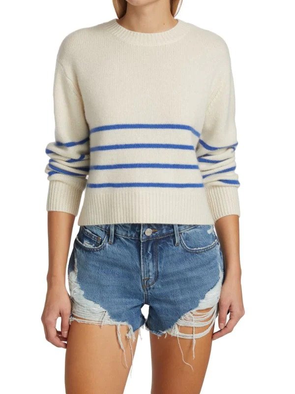 Clean Striped Cashmere Sweater
