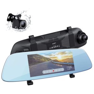 AUKEY DRA2 1080p 后视镜式双摄像头行车记录仪