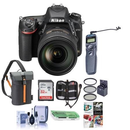 D750 DSLR with 24-120mm VR Lens and Free Pc Acessory Bundle