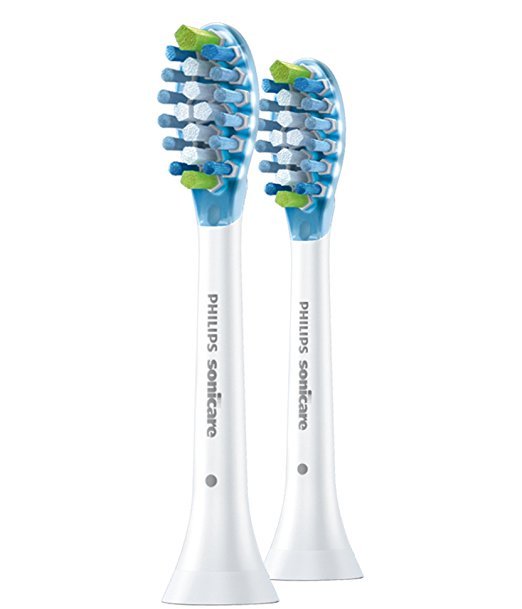  Sonicare Adaptive Clean replacement toothbrush heads, HX9042/64, White 2-count