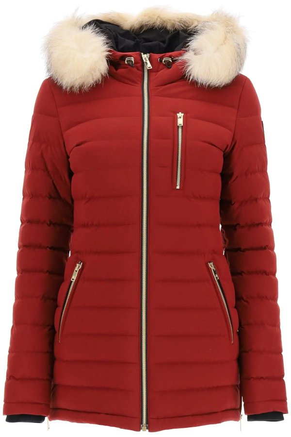 Puffer Jackets Moose Knuckles for Women Comtred W Crys