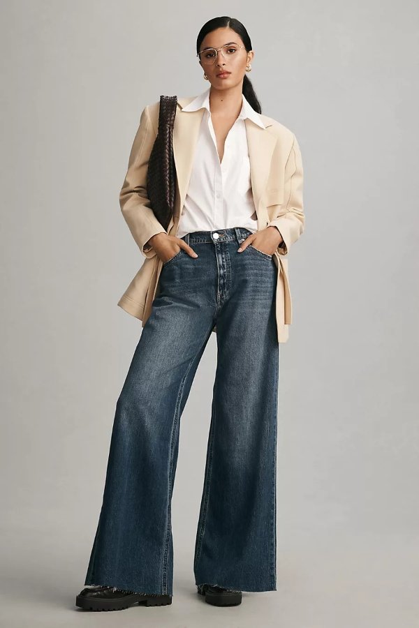 Hudson Jodie High-Rise Loose Wide-Leg Jeans