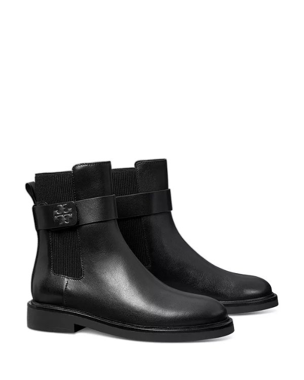 Women's Double T Buckled Chelsea Boots