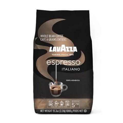 Lavazza Espresso Whole Bean Coffee Blend, Medium Roast, 2.2 Pound