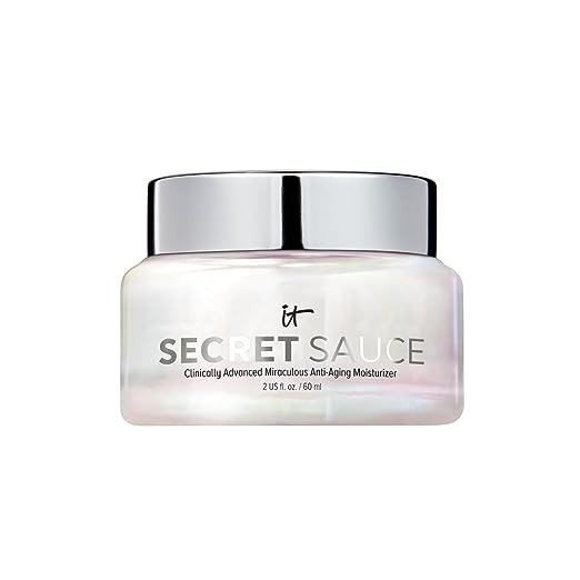 Secret Sauce Anti-Aging Moisturizer – Hydrating & Plumping Facial Cream – For Fine Lines, Wrinkles, Dark Spots – Vegan – Day or Night - 2 Fl. Oz