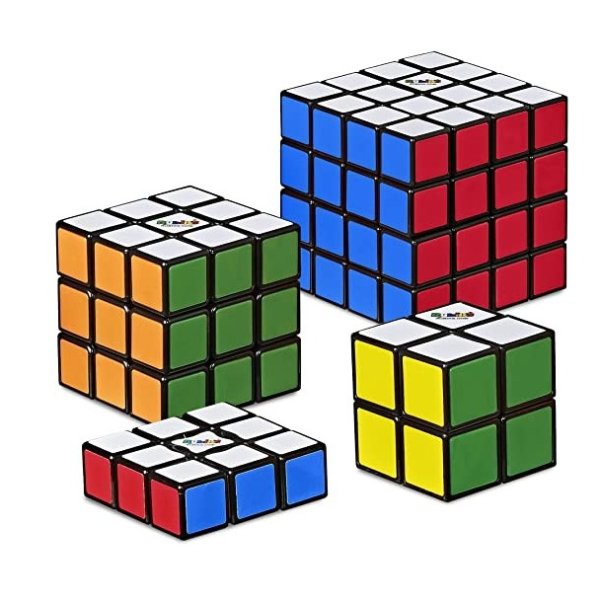 Games Rubik's Solve The Cube Bundle 4 Pack, Original Rubik's Products, Toy for Kids Ages 8 and Up (Amazon Exclusive)