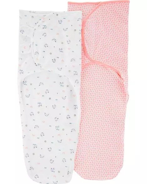 2-Pack Cotton Swaddle Blankets
