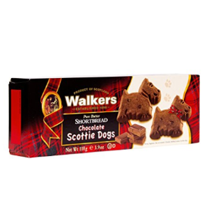 Walkers Shortbread Chocolate Scottie Dogs Shortbread, 3.9 oz.