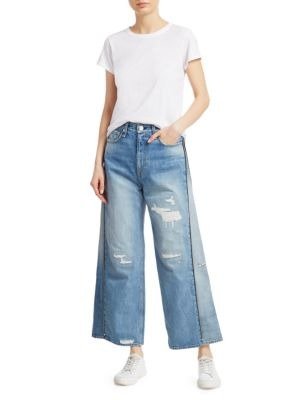 Side-Zip Haru Wide-Leg Crop Jeans
