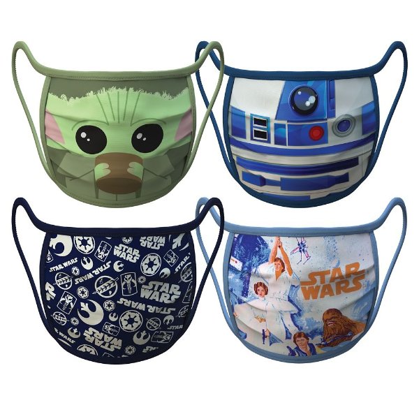 Large – Star Wars Cloth Face Masks 4-Pack Set – Pre-Order | shopDisney