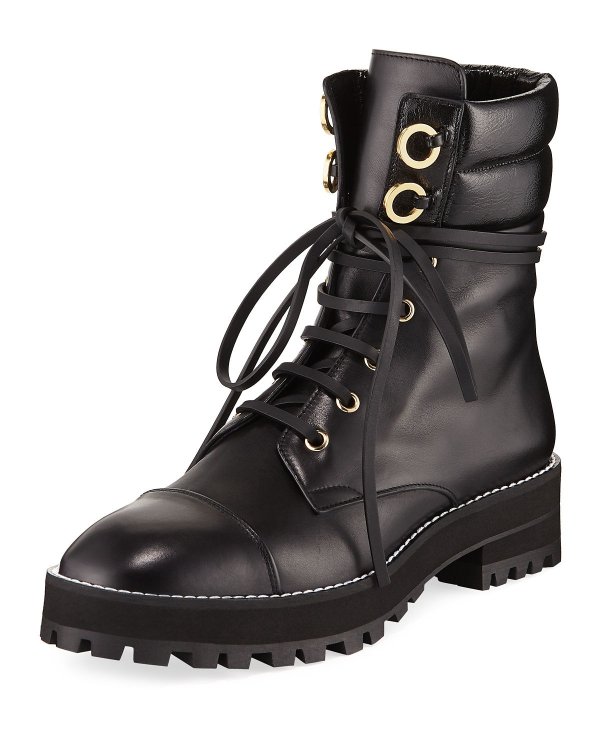 Lexy Leather Combat Boot