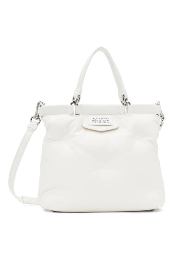 White Mini Glam Slam Tote Bag