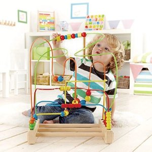 Hape 木质儿童益智玩具，收5面体学习玩具、串珠玩具