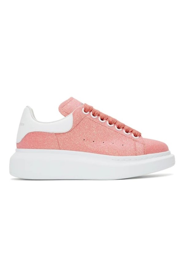 Pink Sparkle Oversized Sneakers
