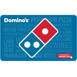 Domino’s Pizza $50电子礼卡限时优惠