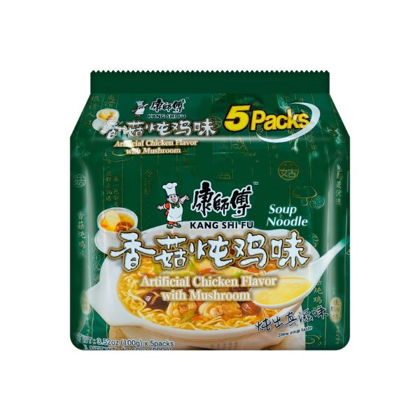 康师傅 香菇炖鸡面 100g 5包装