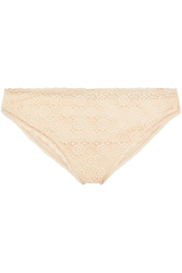 Amber Imagining stretch-lace and jersey low-rise briefs