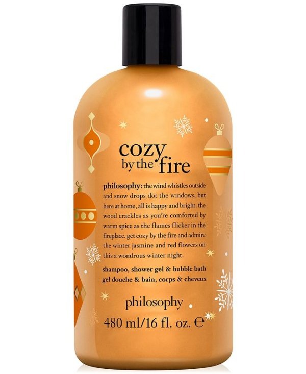 Cozy By The Fire Shampoo, Shower Gel & Bubble Bath, 16-oz.