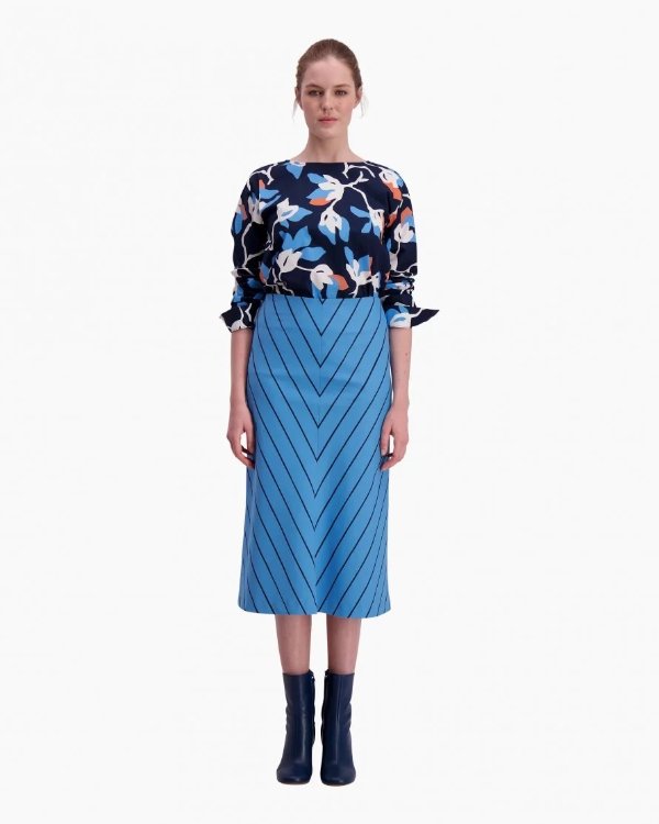Pouta Kiskoraita skirt - blue, dark blue - 40% Off - SALE - Marimekko.com