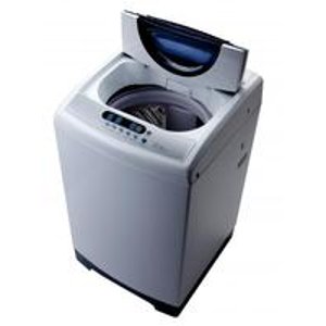 Midea 1.6立方尺容量 便携式不锈钢洗衣机