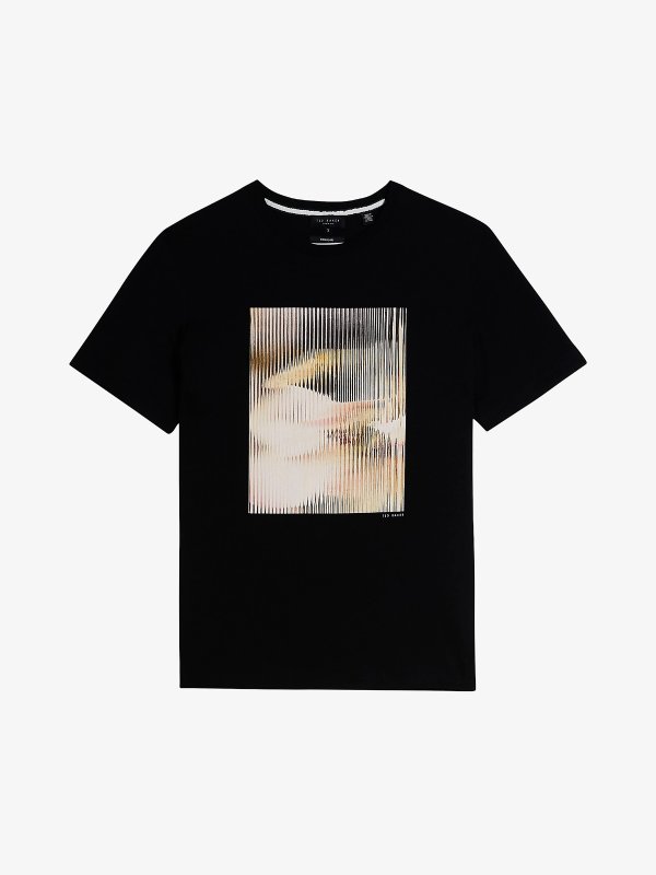 Species abstract-print organic-cotton T-shirt