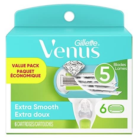 Venus Extra Smooth Women's Razor Blade Refills, 6 Count