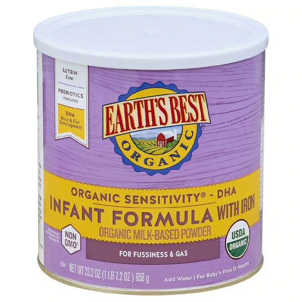 Organic Sensitivity Infant Formula with Iron