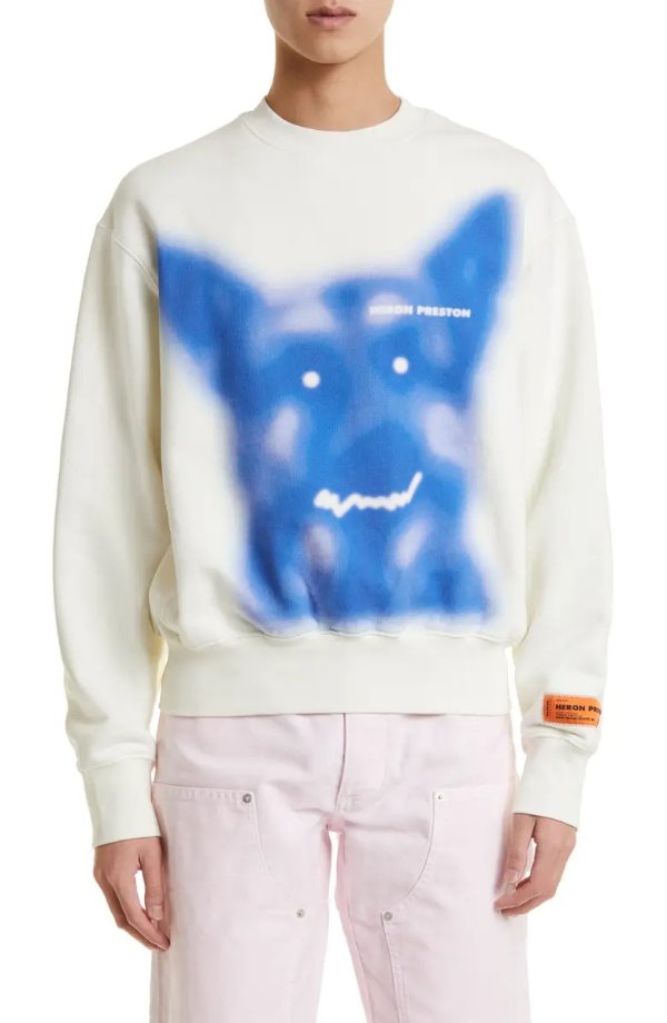 Beware of Dog Graphic Sweatshirt