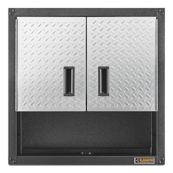 Gladiator Ready-to-Assemble 3/4 Door Wall GearBox Steel Wall-mounted Garage Cabinet in Gray (28-in W x 28-in H x 12-in D) Lowes.com