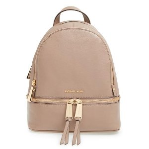 MICHAEL Michael Kors 'Extra Small Rhea Zip' Leather Backpack