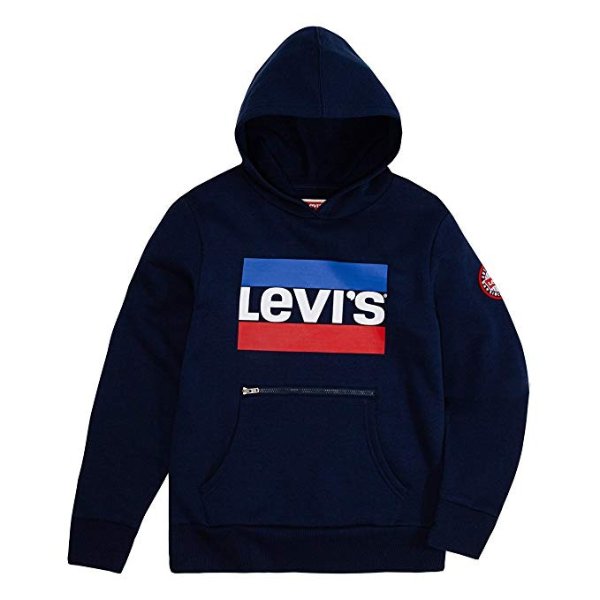 Boys' Graphic Logo Pullover Hoodie
