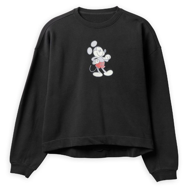 Mickey Mouse Genuine Mousewear Pullover Sweatshirt for Women – Black | shopDisney