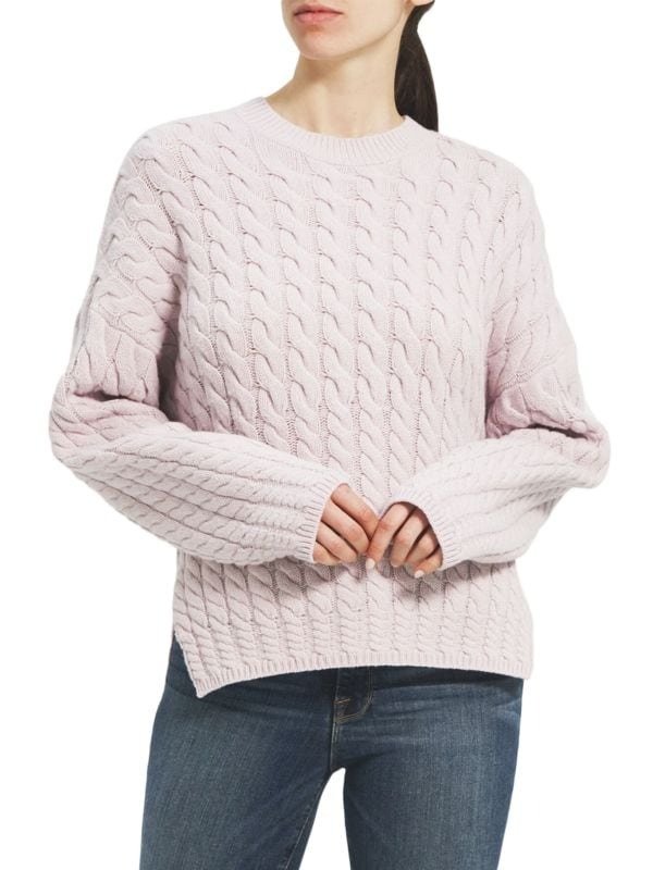 Karenia Cable Knit Wool-Blend Sweater