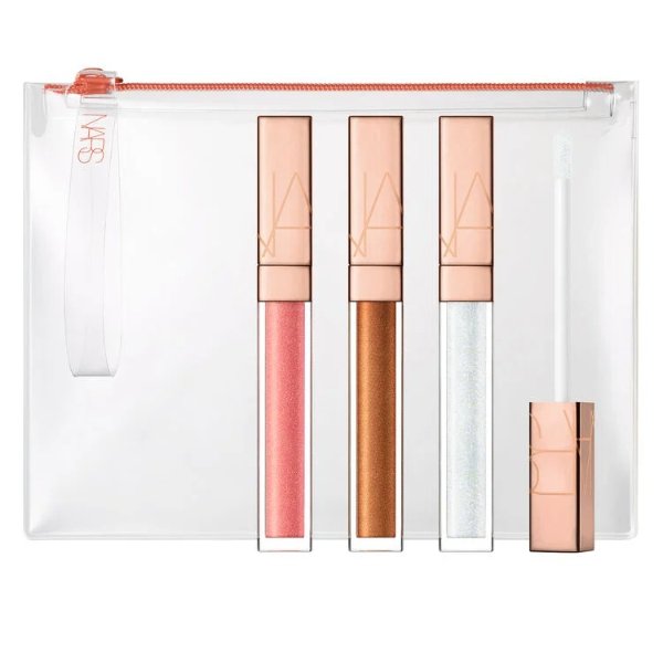 Afterglow Lip Shine & Clear Makeup Bag Travel Set | NARS