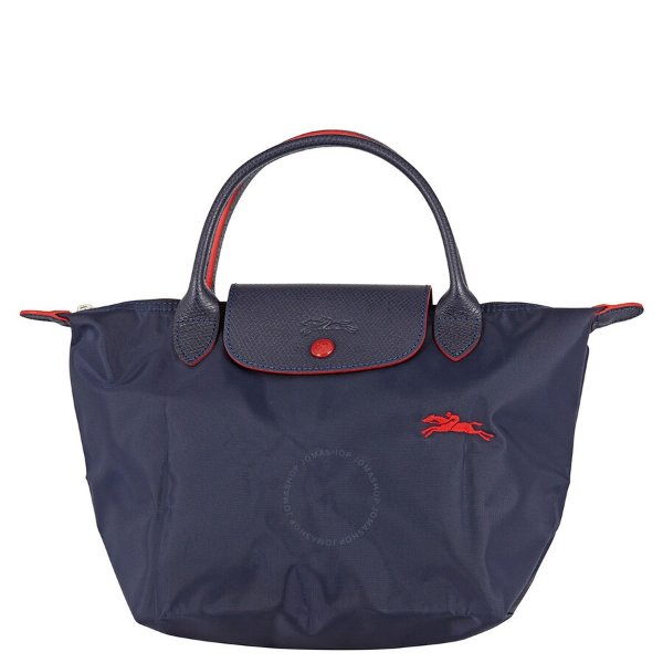 Ladies Le Pliage Club Top Handle Bag S in Navy