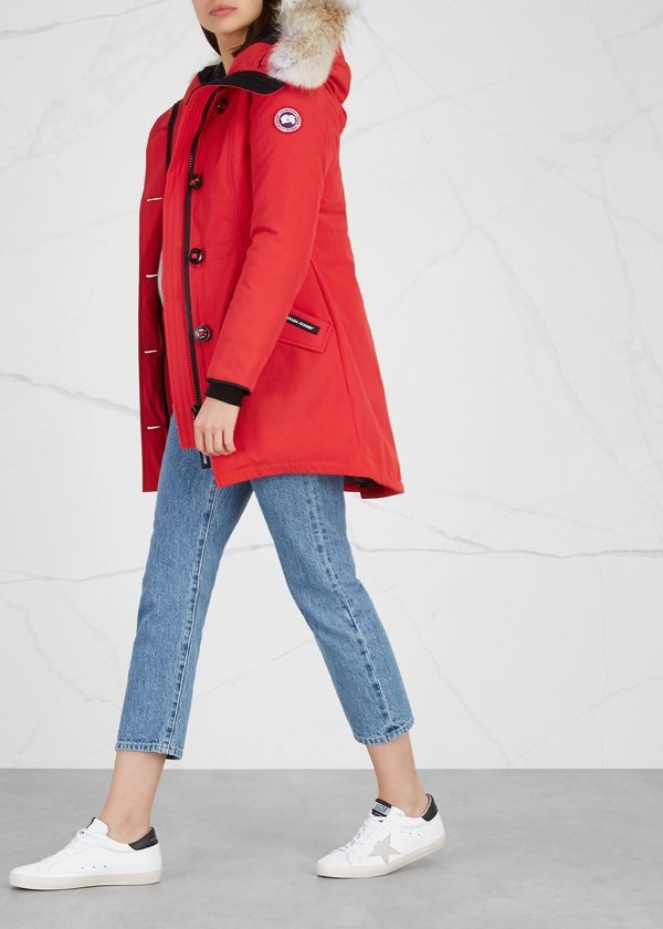 Rossclair Fusion Fit fur-trimmed parka