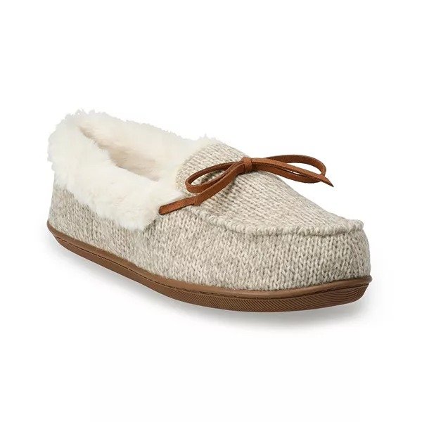 Women's Sonoma Goods For Life® Sweater Knit Moccasin Slippers