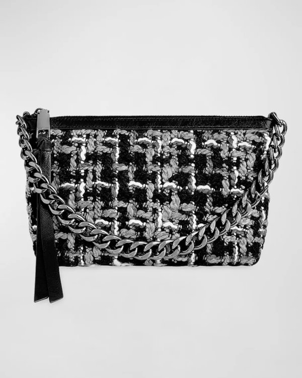 Edie Textured Zip Crossbody Bag